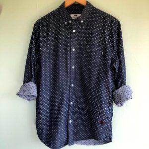 Men's Patterned Chambray Button Down